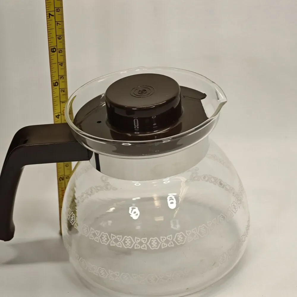 Melitta Corning 2 to 4 Cup Glass Replacement Coffee Pot Carafe Cafe Vintage
